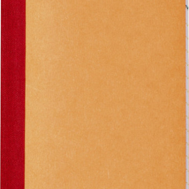 Kasboek 135x83mm 72blz 1 kolom oranje