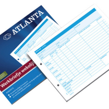 Werkbrief Djois Atlanta A5 wekelijks 50vel