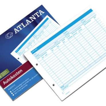 Autokostenboek Djois Atlanta A5 wit