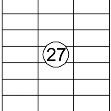 Etiket Quantore 70x32mm 2700stuks