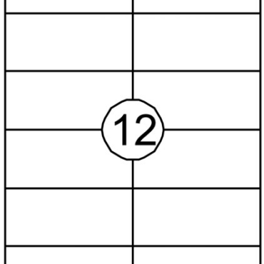 Etiket Quantore 105x48mm 1200 stuks