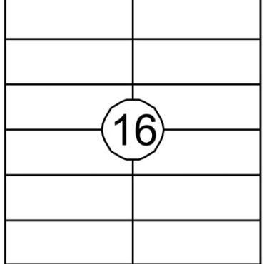 Etiket Quantore 105x37mm 1600 stuks