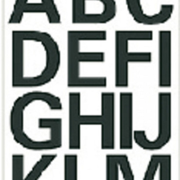 Etiket HERMA 4167 25mm letters A-Z zwart