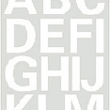 Etiket HERMA 4169 25mm letters A-Z wit