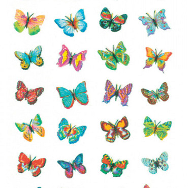 Etiket HERMA 6819 vlinder glitter folie