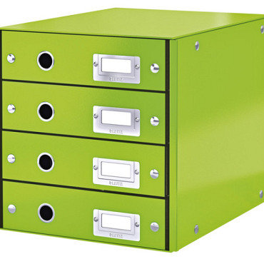 Ladenbox Leitz WOW Click & Store 4 laden groen