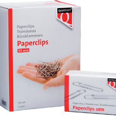 Paperclip Quantore R50 55mm lang 100 stuks