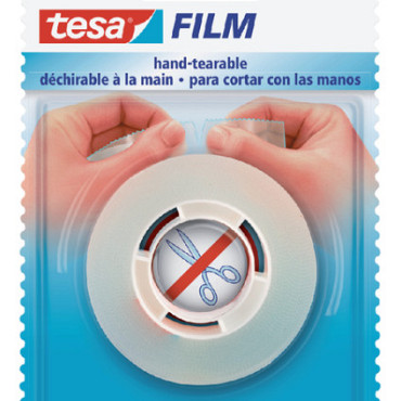 Plakband tesafilm® 19mmx25m handscheurbaar transparant