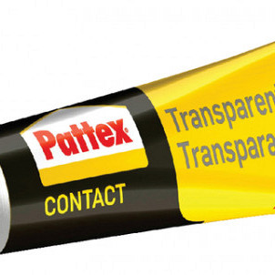 Contactlijm Pattex transparant tube 50gram op blister
