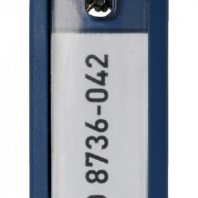 Sleutellabel Durable 1957 met ring blauw