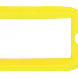 Sleutellabel Pavo kunststof geel