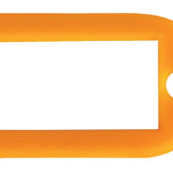 Sleutellabel Pavo kunststof oranje 100 stuks