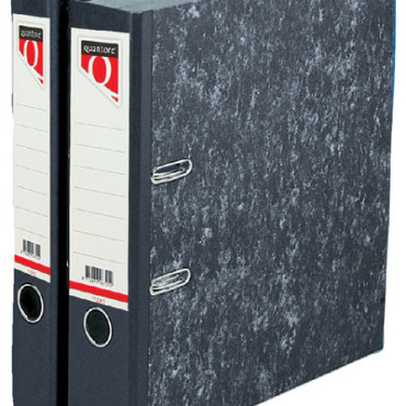 Ordner Quantore A4 80mm karton gewolkt