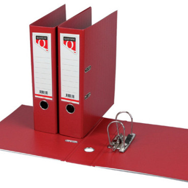 Ordner Quantore A4 80mm PP donkerrood