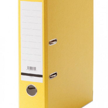 Ordner Qbasic A4 80mm karton geel