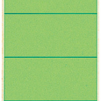 Rugetiket Leitz breed/kort 62x192mm zelfklevend groen 10 stuks
