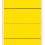 Rugetiket Leitz breed/lang 62x285mm zelfklevend geel