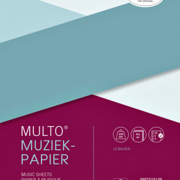 Interieur Multo muziekpapier A4 23-rings 50vel