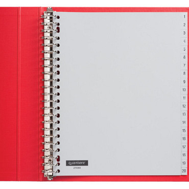 Tabbladen Quantore 23-gaats 1-20 genummerd extra breed PP