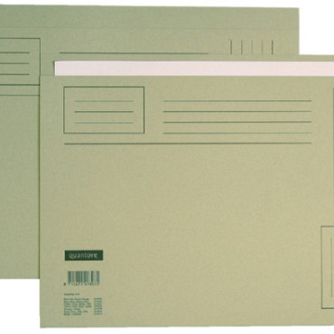 Vouwmap Quantore Folio ongelijke zijde 320gr grijs
