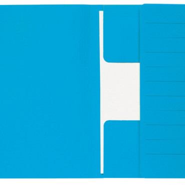 Dossiermap Secolor Mammoet folio 3 kleppen 270gr blauw