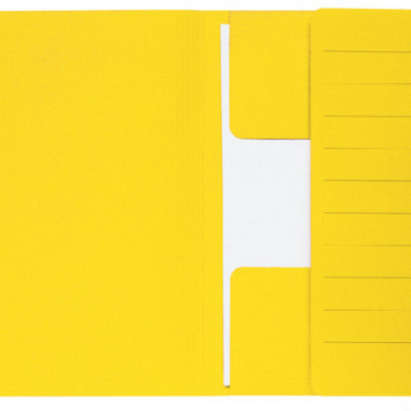 Dossiermap Secolor Mammoet folio 3 kleppen 270gr geel