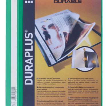Snelhechtmap Durable Duraplus A4 groen
