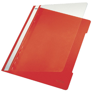 Snelhechter Leitz Standaard A4 gerecycled PP rood