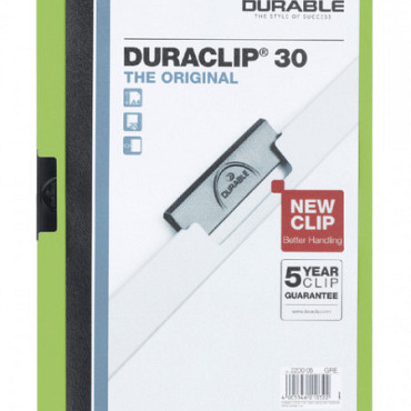 Klemmap Durable Duraclip A4 3mm 30 vellen groen