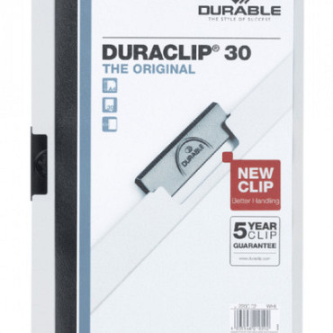 Klemmap Durable Duraclip A4 3mm 30 vellen wit