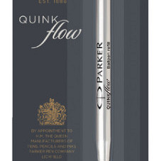 Balpenvulling Parker Quinkflow medium zwart blister à 1 stuk