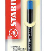 Balpenvulling STABILO standaard medium blauw blister à 1 stuk