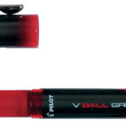 Rollerpen PILOT V-Ball grip breed rood