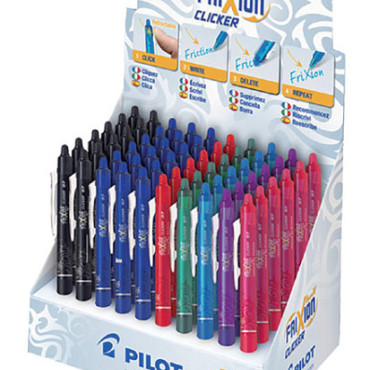 Rollerpen PILOT friXion clicker medium assorti