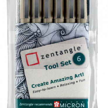 Fineliner Sakura Zentangle tool set 6delig