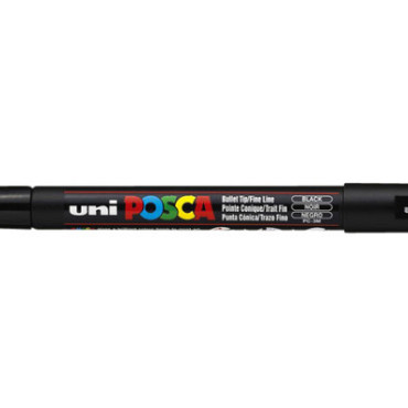 Paintmarker Uni POSCA PC3M fijn zwart
