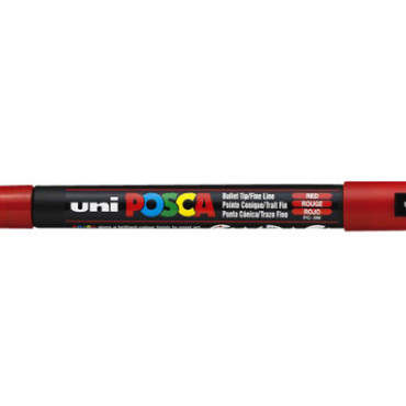 Verfstift Posca PC3M fijn rood