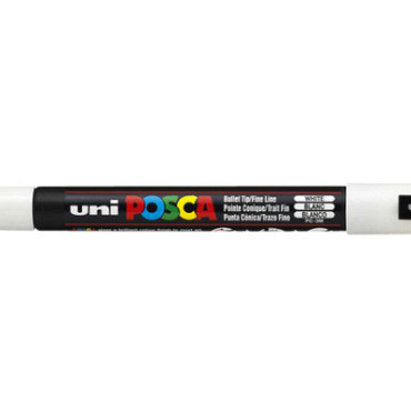 Verfstift Posca PC3M F wit