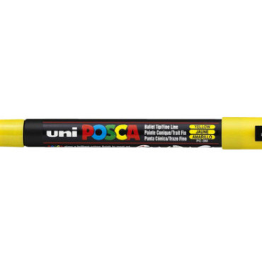 Verfstift Posca PC3M fijn geel