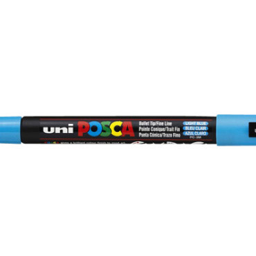 Verfstift Posca PC3M fijn lichtblauw