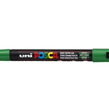 Verfstift Posca PC3M fijn donkergroen