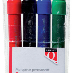Permanent marker Quantore rond 1-1.5mm assorti 4 stuks