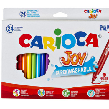 Viltstift Carioca Joy assorti set à 24 stuks