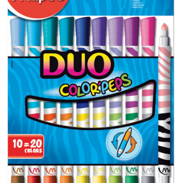 Viltstift Maped Color'Peps Duo Colors set á 10 stuks assorti