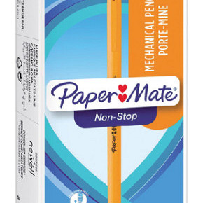 Vulpotlood Paper Mate non stop 0.7mm HB met clip en gum geel