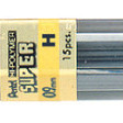 Potloodstift Pentel 0.9mm H zwart koker à 12 stuks