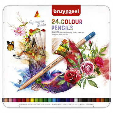 Kleurpotloden Bruynzeel Expression colour blik à 24 stuks