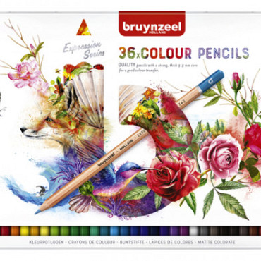 Kleurpotloden Bruynzeel Expression colour blik à 36 stuks assorti