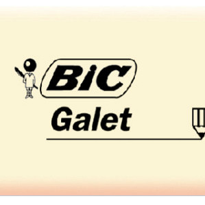Gum Bic Galet pvc vrij zacht potlood wit