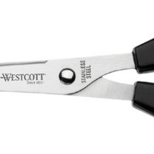 Kantoorschaar Westcott 155mm met kunststof grip rvs